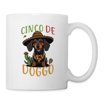 Dachshund Cinco de Mayo Cinco de Doggo - Mug - white - Right