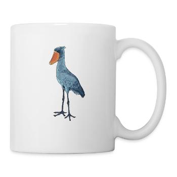 Dessin d’un bec-chaussure - Mug blanc - blanc - Droite