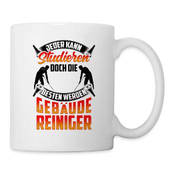 Gebäudereiniger werden die Besten Fensterputzer - Tasse - Weiß - Rechts