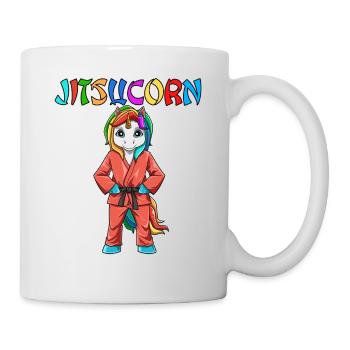 Jitsucorn Einhorn Judo Kampfsportart - Tasse - Weiß - Rechts