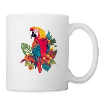 Ara Papagei für einen Vogelliebhaber - Tasse - Weiß - Rechts