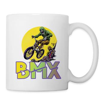 BMX Fahrrad Stunt Radfahren BMX - Tasse - Weiß - Rechts