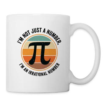Pi Tag Retro Mathématiques Pi Symbol Mathématiques Nombre - Mug blanc - blanc - Droite