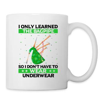 Bagpipes for pipers and Scots - Mug - white - Right