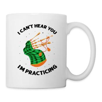 Bagpipes for pipers and Scots - Mug - white - Right