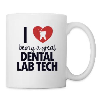 I love Dental Lab Tech Dental Laboratory Dental Laboratory - Mug - white - Right