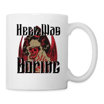 Satan Beelzebub Teufel Gothic Pentagram Mystisch - Tasse - Weiß - Rechts