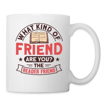 Book lover design with books for literature - Mug - white - Right