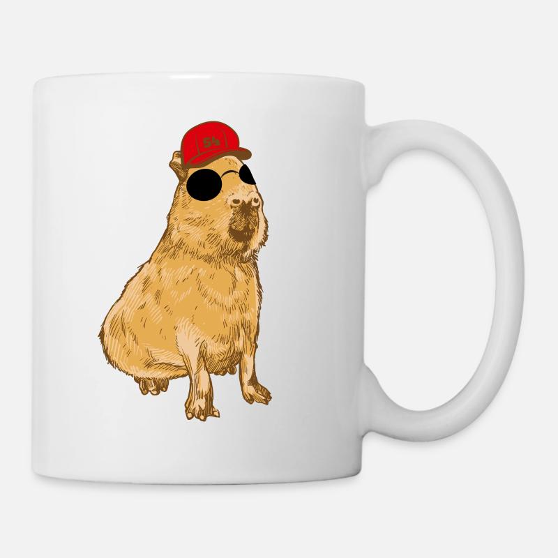 Cool Capybara - Wasserschwein - Cappy - Tasse - Weiß