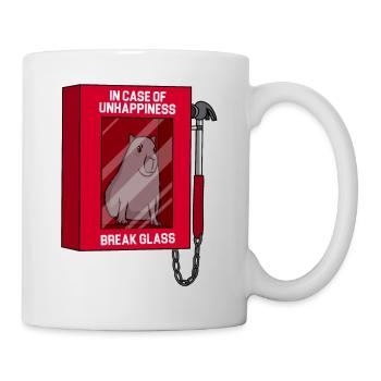 Capybara - Break the pane if you feel unwell - Mug - white - Right