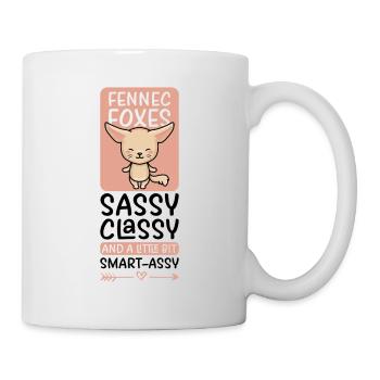 Süßes Wüsten Fuchs Geschenk Für Mädchen Kinder - Tasse - Weiß - Rechts