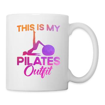 Pilates Ceci est mon cadeau de tenue Pilates - Mug blanc - blanc - Droite