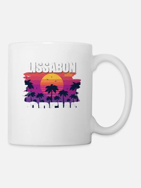Lissabon Urlaub - Tasse - Weiß