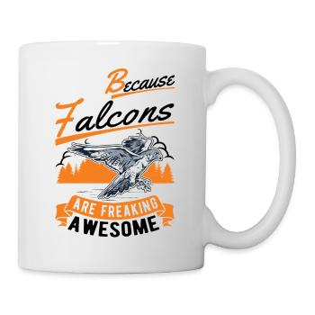 Because Falcons are freaking awesome Falke - Mug - white - Right