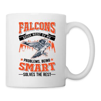 Falke Falkner Turmfalke Falknerei Falkner - Tasse - Weiß - Rechts