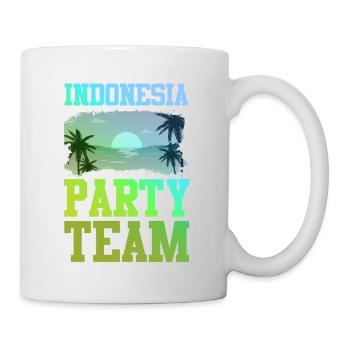 Équipe du parti indonésien - Mug blanc - blanc - Droite