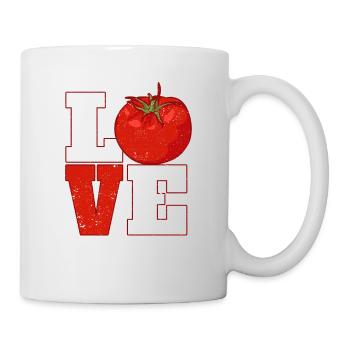 Amour Tomate Jardinage Potager Plantes - Mug blanc - blanc - Droite