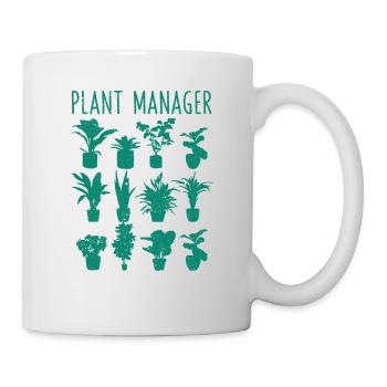 Plant Manager Funny Gardening Cook Plant - Mug - white - Right