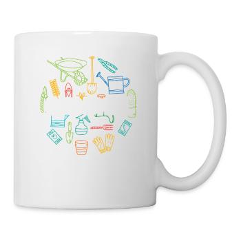 Vie de jardin Drôle drôle d’amoureux du jardinage Plante - Mug blanc - blanc - Droite