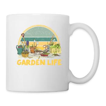 Garden Life Funny Gardening Lover Plant - Mug - white - Right