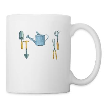 Dies ist mein Gartenarbeit Shirt lustig Gärtner - Tasse - Weiß - Rechts
