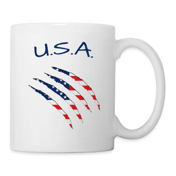 USA America - Tasse - Weiß - Rechts