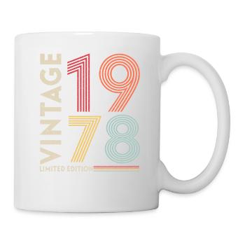 1978 Geburtstags Geschenk - Tasse - Weiß - Rechts