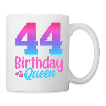 Birthday Queen 44 Geburtstag - Mug - white - Right