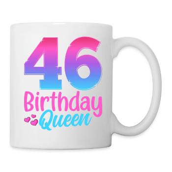Birthday Queen 46 Geburtstag - Mug - white - Right