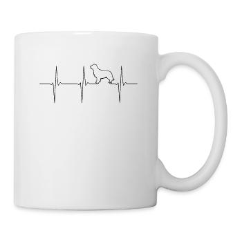 Golden Retriever EKG - Tasse - Weiß - Rechts