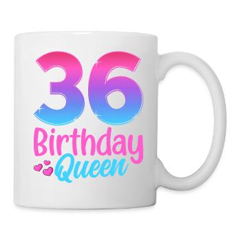 Birthday Queen 36 Geburtstag - Mug - white - Right