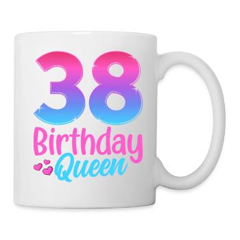 Birthday Queen 38 Geburtstag - Mug - white - Right