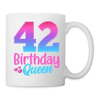 Birthday Queen 42 Geburtstag - Mug - white - Right