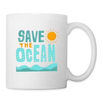 Save The Ocean - Tasse - Weiß - Rechts