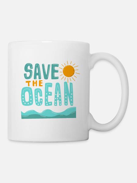 Sauvez l’océan - Mug blanc - blanc