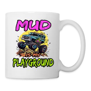 Mud Is My Playground für Offroad Fans - Tasse - Weiß - Rechts