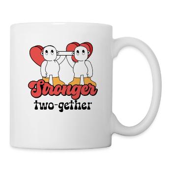 Valentines Couple Stronger Together Lifetime - Mug - white - Right