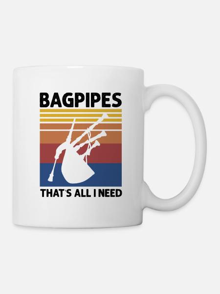 Dudelsack Zitat für Schotte und Dudelsackmusiker - Tasse - Weiß