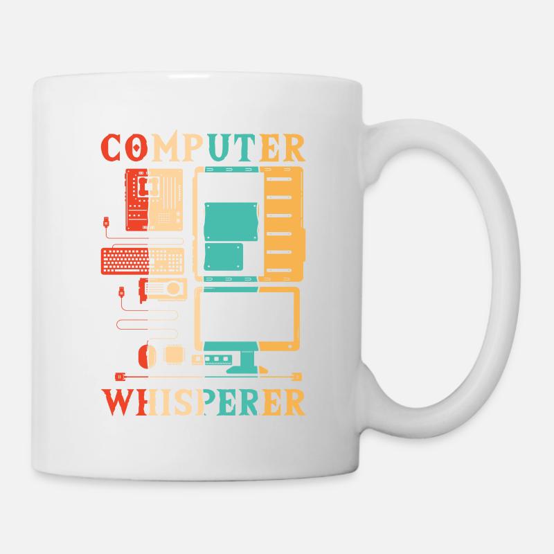 Chuchoteur informatique Informatique Informatique Informaticien - Mug blanc - blanc