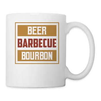 Bière Barbecue Bourbon Griller Whisky Fumeur - Mug blanc - blanc - Droite