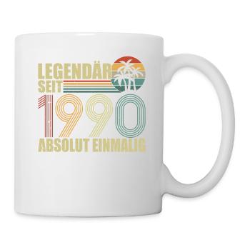 Geboren 1990 - Tasse - Weiß - Rechts