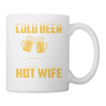 Cold Beer Smoking Grill Hot Wife Smoker BBQ Grilli - Tasse - Weiß - Rechts