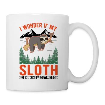 Faultier Liebhaber - Tasse - Weiß - Rechts