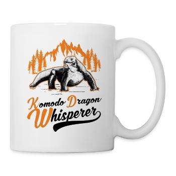 Komodowaran Flüsterer Komodo Dragon Whisperer - Tasse - Weiß - Rechts