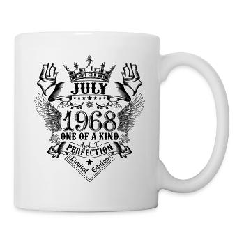 Geburtstag Juli 1968 geboren im Juli 1968 - Tasse - Weiß - Rechts