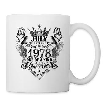 Birthday July 1978 born in July 1978 - Mug - white - Right