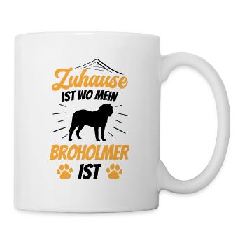 Broholmer ist mein Zuhause Dänische Dogge - Tasse - Weiß - Rechts