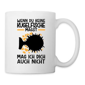 Kugelfisch nicht mögen Riesenkugelfisch - Tasse - Weiß - Rechts