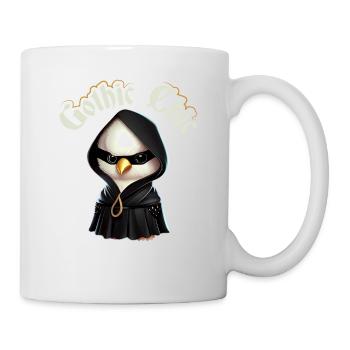 Gothic Chic Emo Chicken, Funny Death Metal Goth - Tasse - Weiß - Rechts