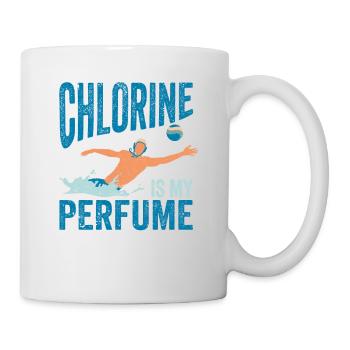 Chlorine Is My Perfume Swimmers Swimming Sports - Mug - white - Right